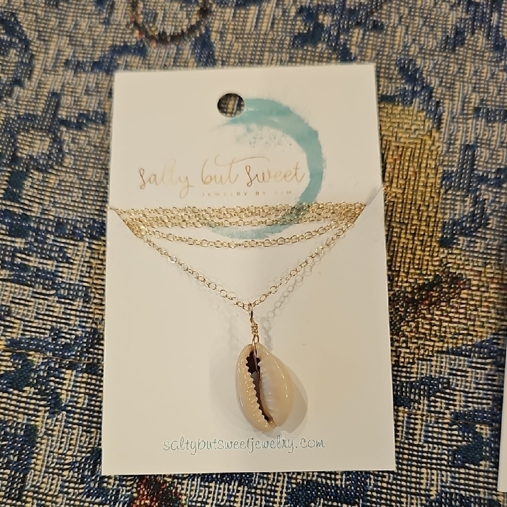 Gold Cowrie Shell Necklace